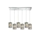 Suspendu multiple ELK Home Cynthia Configurable 31488-6RC 360W 6 lumières chrome poli