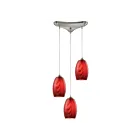 Suspendu multiple ELK Home Tidewaters Configurable 31610-3 300W 3 lumières nickel satiné