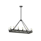 Chandelier linéaire ELK Home Lewisburg 31822-14 840W 14 lumières rouille maltée