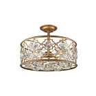 Plafoneir semi encastré ELK Home Armand 32092-4 240W 4 lumières or mat