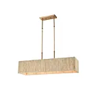 Chandelier linéaire ELK Home Abaca 32414-5 300W 5 lumières laiton satiné
