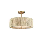 ELK Home Abaca 5377-PN-FR Polished Nickel Flush Mount