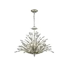 ELK Home 33184-6 Mullica 360W 6-Lumières Argent vieilli Lustre