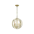 ELK Home 33415-3 Loughton 180W 3-Lumières Argent doré Lustre