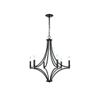 ELK Home 33436-6 Spanish Villa 360W 6-Lumières Fusain Lustre