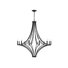 ELK Home 33438-12 Spanish Villa 720W 12-Lumières Fusain Lustre