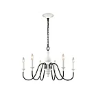 ELK Home 33467-6 Val de Loire 360W 6-Lumières Corail blanc Lustre
