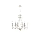 ELK Home 33476-6 French Parlor 360W 6-Lumières Blanc vintage Lustre
