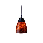 Suspendu multiple à LED ELK Home Classico Configurable 406-1ES-LED 9.5W 1 lumière rouille foncée