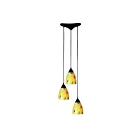 Suspendu multiple ELK Home Classico Configurable 406-3YW 225W 3 lumières rouille foncée