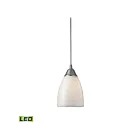 Suspendu LED ELK Home Arco Baleno Configurable 416-1WS-LED 9.5W 1 lumière nickel satiné