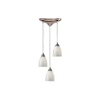 Suspendu ELK Home Arco Baleno Configurable 416-3WS 180W 3 lumières nickel satiné