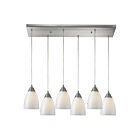 Suspendu ELK Home Arco Baleno Configurable 416-6RC-WS 600W 6 lumières nickel satiné