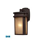 Applique murale d'extérieur LED ELK Home Sedona 42140-1-LED 9.5W 1 lumière bronze d'argile