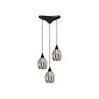 Suspendu multiple ELK Home Danica Configurable 46007-3 180W 3 lumières bronze huilé