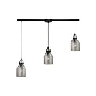 Suspendu multiple ELK Home Danica Configurable 46009-3L 300W 3 lumières bronze huilé