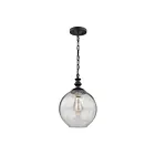 Mini suspendus ELK Home Bergen 46222-1 100W 1 lumière noir mat
