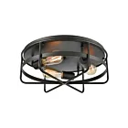 Plafonnier ELK Home Wickshire 46382-3 180W 3 lumières noir mat