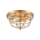 Plafonnier ELK Home Manhattan Boutique 46574-2 120W 2 lumières laiton brossé