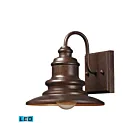 Applique murale d'extérieur LED ELK Home Marina 47010-1-LED 9.5W 1 lumière noisette bronze