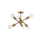 Plafoneir semi encastré ELK Home Module 47368-6 360W 6 lumières laiton bruni