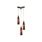 Suspendu multiple ELK Home Lungo Configurable 501-3ES 180W 3 lumières nickel satiné