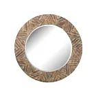 Grand miroir mural rond ELK Home 51-10162 naturel