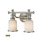 Lumière Vanité LED ELK Home Acadia 52001-2-LED 19W 2 lumières nickel brossé
