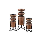 Porte bougie Stilton - lot de 3 ELK Home 525629 naturel