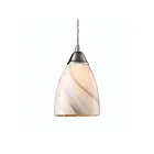 Suspendu multiple ELK Home Pierra Configurable 527-1CR 60W 1 lumière nickel satiné