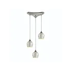 Suspendu multiple ELK Home Fusion 528-3SLV 180W 3 lumières nickel satiné