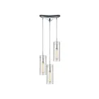 Suspendu multiple ELK Home Swirl Configurable 56595-3 180W 3 lumières chrome poli