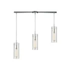 Suspendu multiple ELK Home Swirl Configurable 56595-3L 180W 3 lumières chrome poli