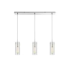 Suspendu multiple ELK Home Swirl Configurable 56595-3LP 180W 3 lumières chrome poli