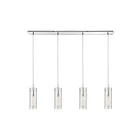 Suspendu multiple ELK Home Swirl Configurable 56595-4LP 240W 4 lumières chrome poli