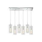 Suspendu multiple ELK Home Swirl Configurable 56595-6RC 360W 6 lumières chrome poli