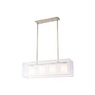 Chandelier linéaire ELK Home Diffusion 57038-4 400W 4 lumières argent vieilli