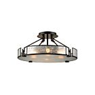 Plafoneir semi encastré ELK Home Lindhurst 57091-4 240W 4 lumières bronze huilé