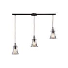 Suspendu ELK Home Menlow Park Configurable 60042-3L 180W 3 lumières bronze huilé