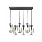 Suspendu ELK Home Menlow Park Configurable 60044-6RC 360W 6 lumières bronze huilé