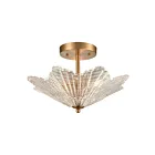 Plafoneir semi encastré ELK Home Radiance 60164-3 180W 3 lumières laiton satiné