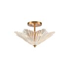 Plafoneir semi encastré ELK Home Radiance 60165-4 240W 4 lumières laiton satiné