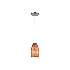 Mini suspendus ELK Home Natures Collage 60216-1 100W 1 lumière nickel satiné