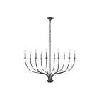 Lustre ELK Home Madeline 63098-10 600W 10 lumières gris foncé