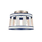 Plafoneir semi encastré ELK Home White Burlap 63115-2 120W 2 lumières océan bleu