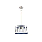 Suspendu ELK Home White Burlap 63117-1 60W 1 lumière océan bleu