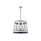 Suspendu ELK Home White Burlap 63118-6 360W 6 lumières océan bleu