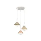 Suspendu ELK Home Cape May 63158-3 180W 3 lumières corail blanc