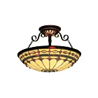 Plafoneir semi encastré ELK Home Diamond Ring 641-BC 225W 3 lumières cuivre bruni