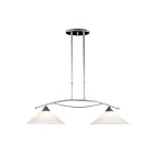 Chandelier linéaire ELK Home Elysburg 6501-2 150W 2 lumières nickel satiné
